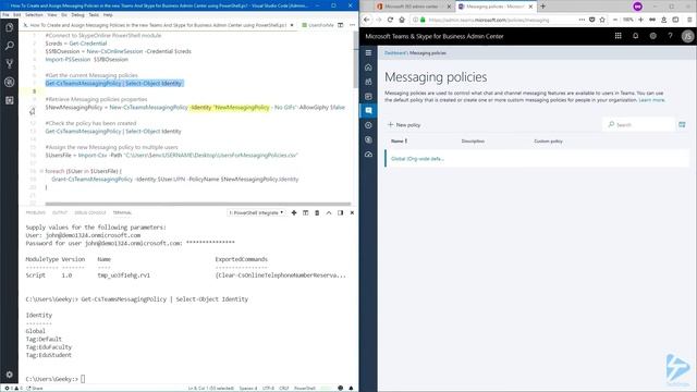 How To Create Meeting Policies In Skype For Business Admin Center Using PowerShell смотреть онлайн
