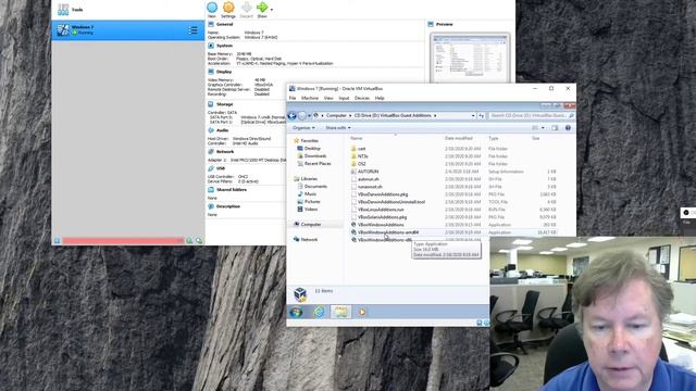 Looking at Windows 7 installed in Virtual Box смотреть онлайн