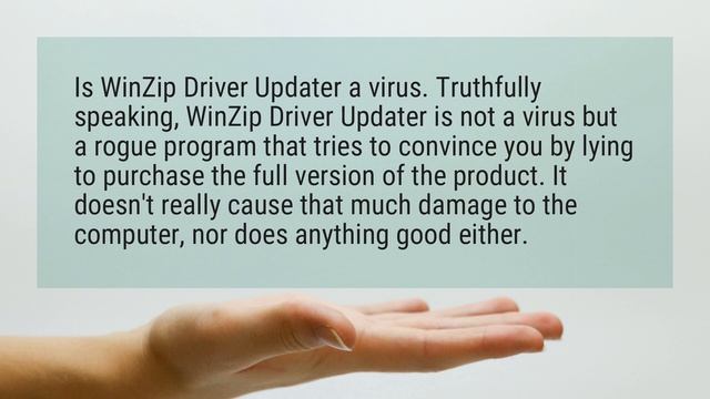 Is WinZip Driver Updater malware? смотреть онлайн