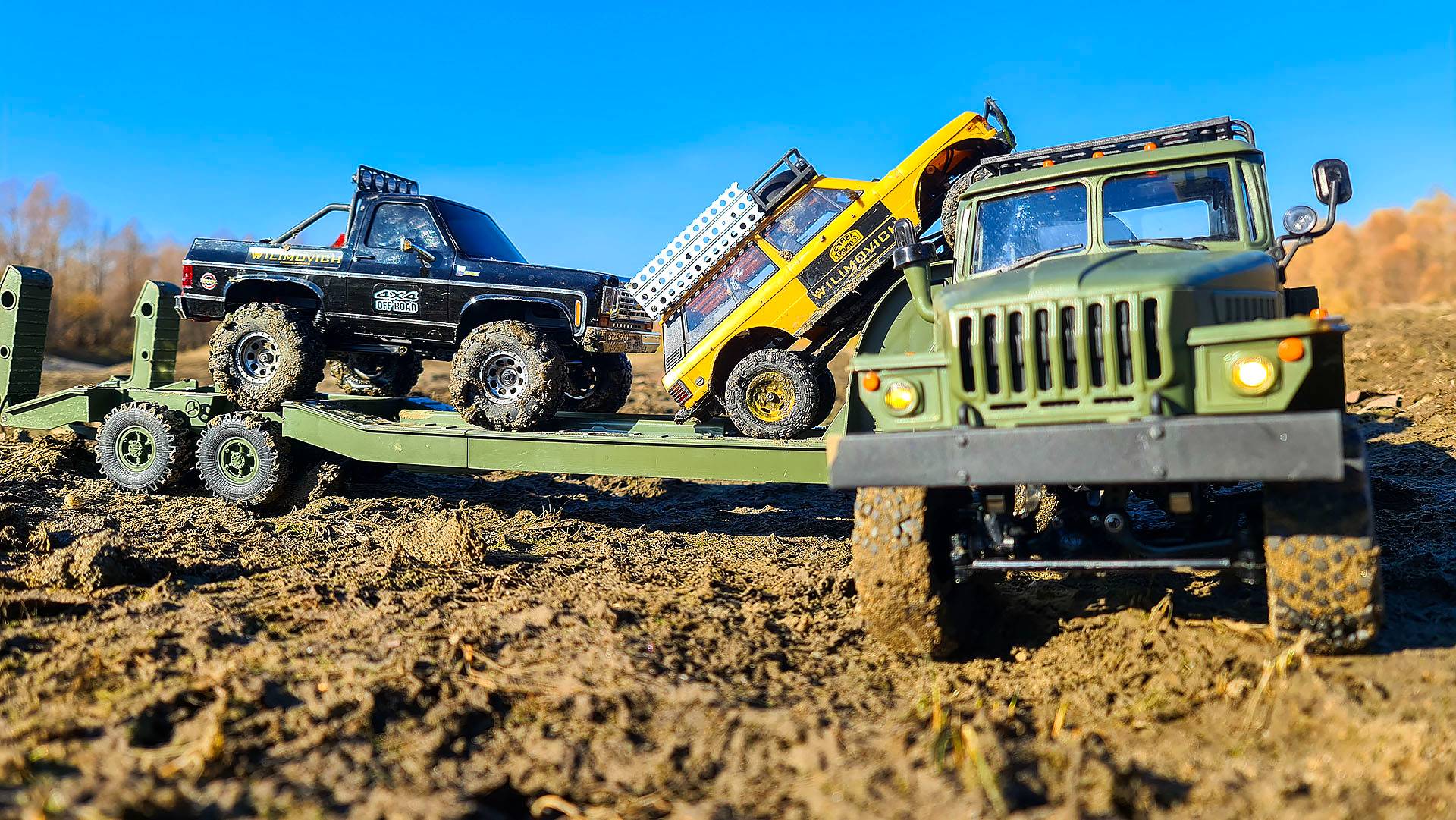 FMS Range Rover & K5 Blazer: ЭПИЧНОЕ RC Приключение! (с участием Урал 6x6) смотреть онлайн