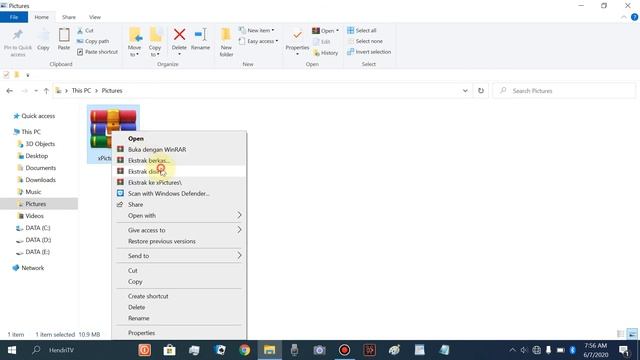 Cara ekstrak file rar di laptop windows 10 смотреть онлайн