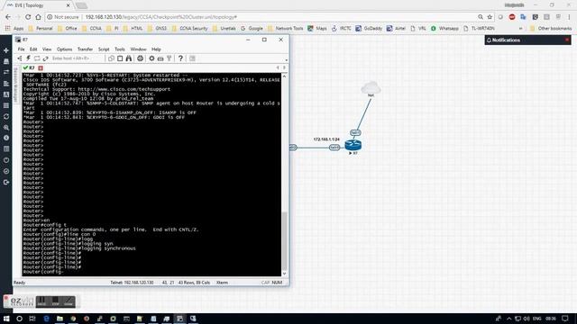 How to configure Checkpoint Firewall R77.30 Fail-over or Cluster Configuration on EVE-NG смотреть онлайн