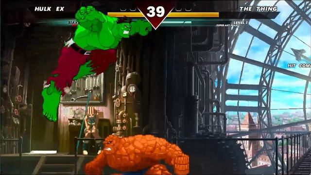 Marvel Hulk Ex Vs Silent Storm, Martian Manhunter, The Thing, Mongul HD Fighting Gaming смотреть онлайн