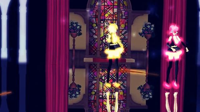 【MMD】Bad apple 【Neru and Teto】 смотреть онлайн