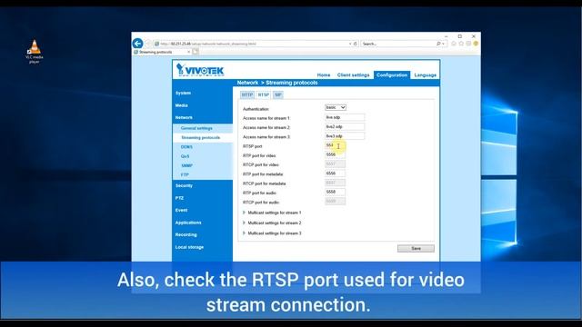 How to visualize the camera video streaming using VLC player смотреть онлайн