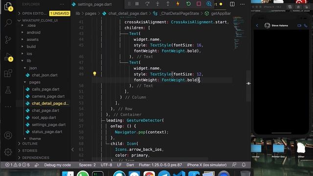 Flutter UI - WhatsApp Clone App - Part III - Speed Code смотреть онлайн