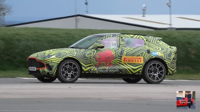 Aston Martin DBX Prototype Drifting and being tested around track 2019 смотреть онлайн