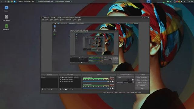 GNU/Linux Tech Tips - Setup OBS / SimpleScreenRecorder for Davinci Resolve 15 (Free Version) смотреть онлайн