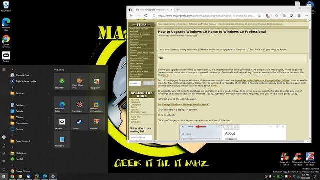 How to Upgrade Windows 10 Home to Windows 10 Professional смотреть онлайн