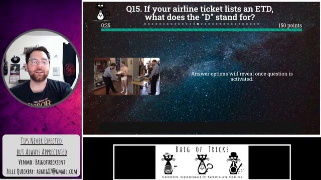 Baig of Tricks General Knowledge Trivia 3/8/21 смотреть онлайн
