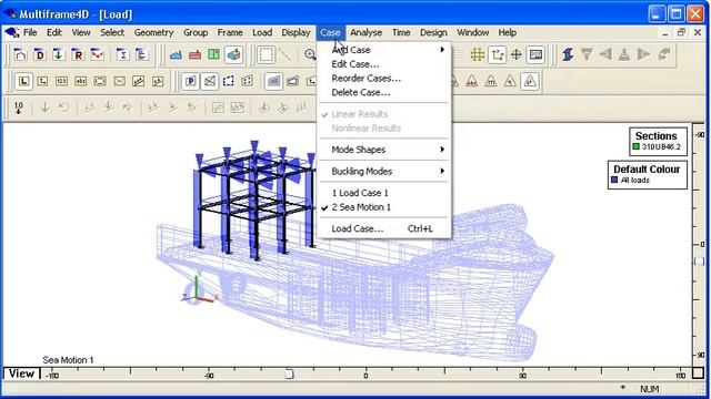MAXSURF Multiframe - Sea Motion Loads смотреть онлайн
