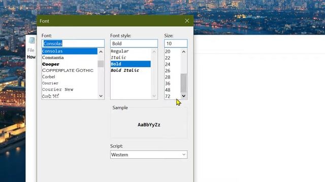 How to change Notepad font size in Windows 10 смотреть онлайн