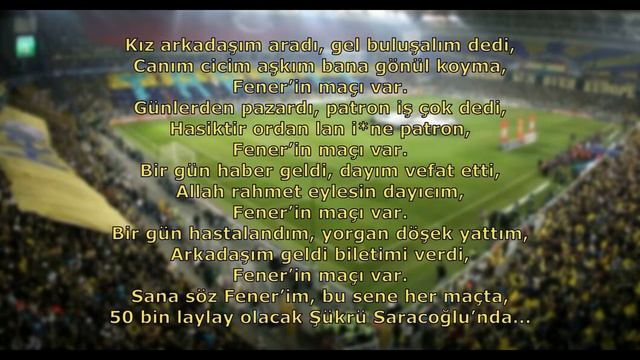 Fenerbahçe Tezahüratları - Fener’in Maçı Var смотреть онлайн