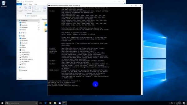 How to format an SSD into exFAT File System using the Command Prompt
