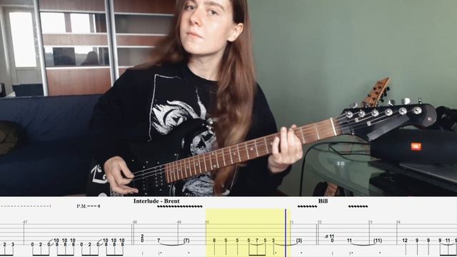 Iron Tusk Guitar Cover With Tabs - Mastodon - Ft @2SICH
