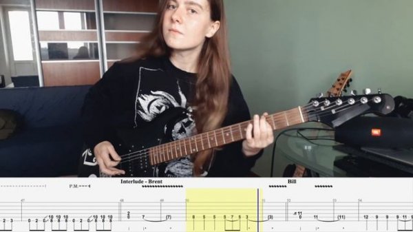 Iron Tusk Guitar Cover with Tabs - Mastodon - Ft @2SICH