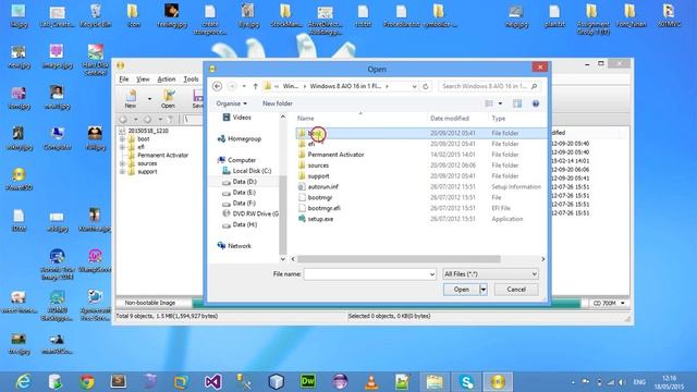 How to Burn window 8 CD DVD using power iso смотреть онлайн