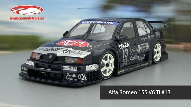 Ck-modelcars-video: Gianni Giudici Alfa Romeo 155 V6 Ti #13 DTM / ITC 1995 1:18 WERK83