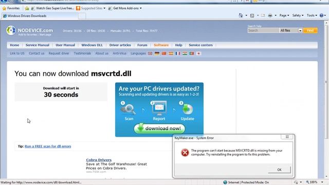 Msvcrtd.dll Error solved смотреть онлайн
