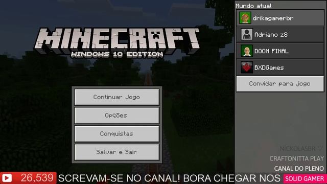 [🔴LIVE] SORTEIO de 1 key de Minecraft Windows 10 Edition !sorteio #DRIX30K смотреть онлайн