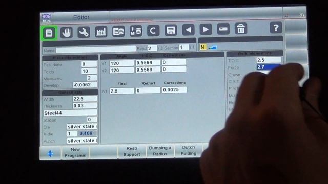 ESA 630 CNC Tutorial for 2 Axis CNC Press Brake смотреть онлайн