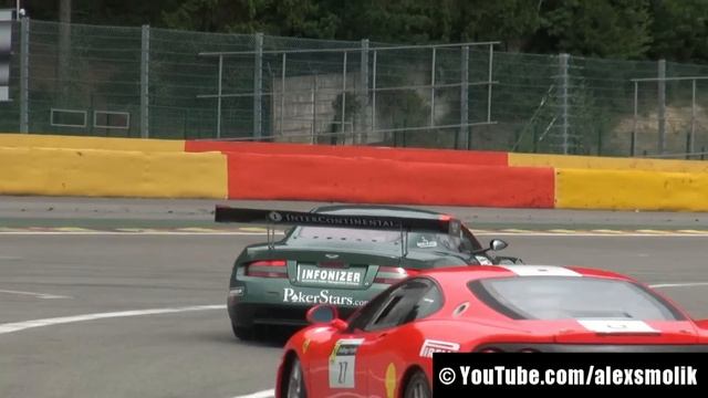 Aston Martin DBR9 on the race track ! смотреть онлайн