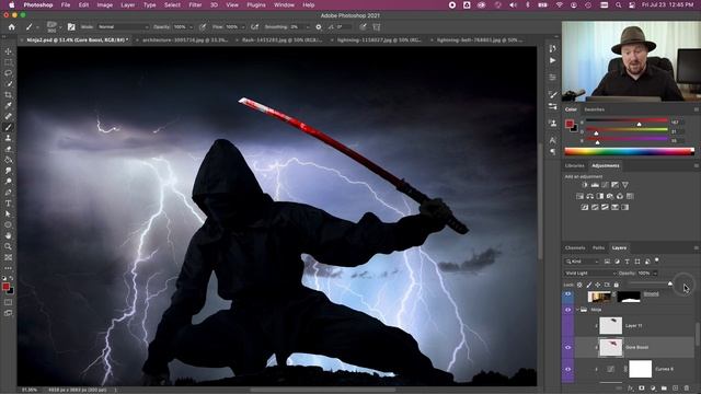 Clipped Adjustments for Compositing in Photoshop and Intro to Optics by Boris FX смотреть онлайн
