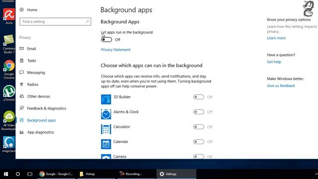 How To Turn off Unwanted Running Background Apps in Windows 10 смотреть онлайн