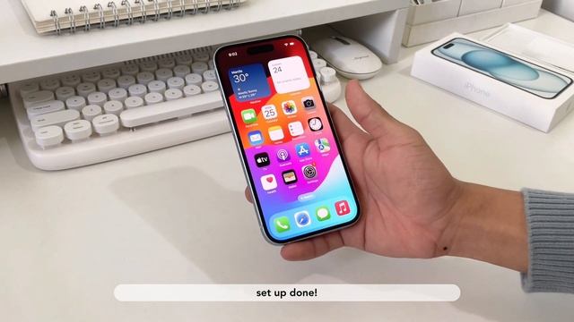 iPhone 15 (blue) unboxing + set up ☁️ (2024) смотреть онлайн
