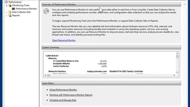 Windows 8.0 Professional - Use Performance Monitor смотреть онлайн