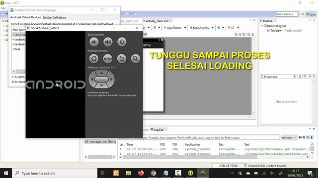 MEMBUAT AVD / EMULATOR ANDROID PADA ECLIPSE смотреть онлайн