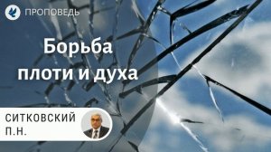 Борьба плоти и духа. Ситковский П.Н. Проповеди МСЦ ЕХБ