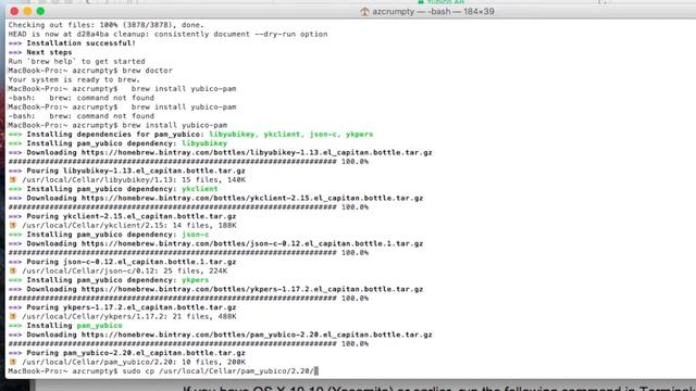 Mac OS X Two Factor Authentication with Yubikey Demo смотреть онлайн