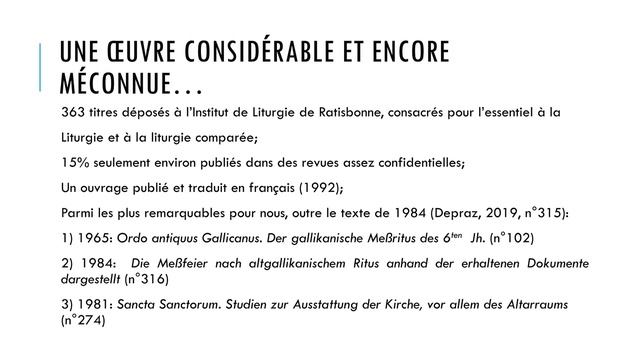 Conférence sur la restauration du rite des Gaules de Klaus Gamber par Natalie Depraz смотреть онлайн