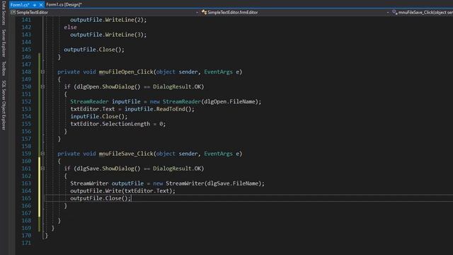 C# Projects for Beginners: Creating Text Editor 14/16 смотреть онлайн