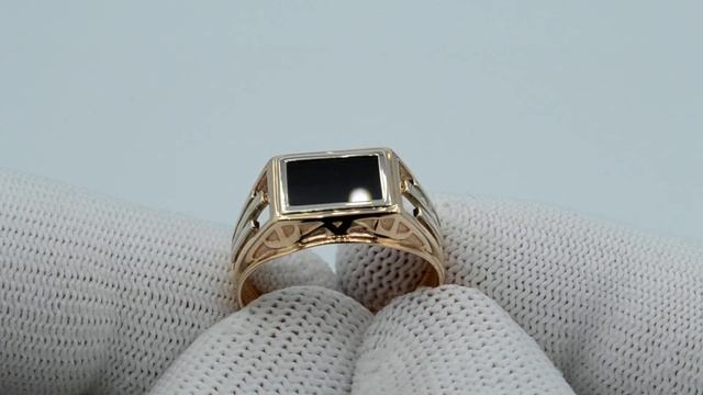 Мужское кольцо 51-0074 (Au 585) - Золотой Запасъ смотреть онлайн