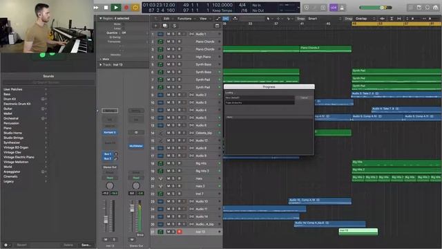 (Cont.) Creating Ambient Music From Scratch - Recording Music in Logic Pro X - Unheard Stream 14.1 смотреть онлайн