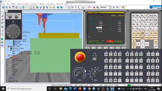 TUTORIAL SETTING TOOL CNC MILLING || TUTORIAL SIMULATOR SWANSOFT TIPE FANUC OiM смотреть онлайн