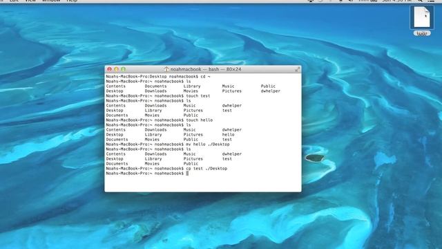 Terminal Lesson 6 - Copy and Move Files and Folders смотреть онлайн