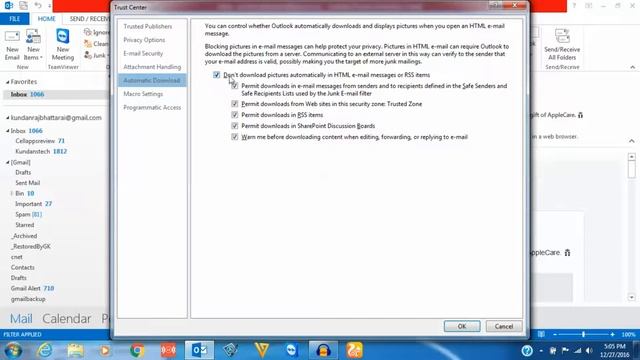 Outlook 2010/2013: How to download pictures automatically in Outlook express смотреть онлайн