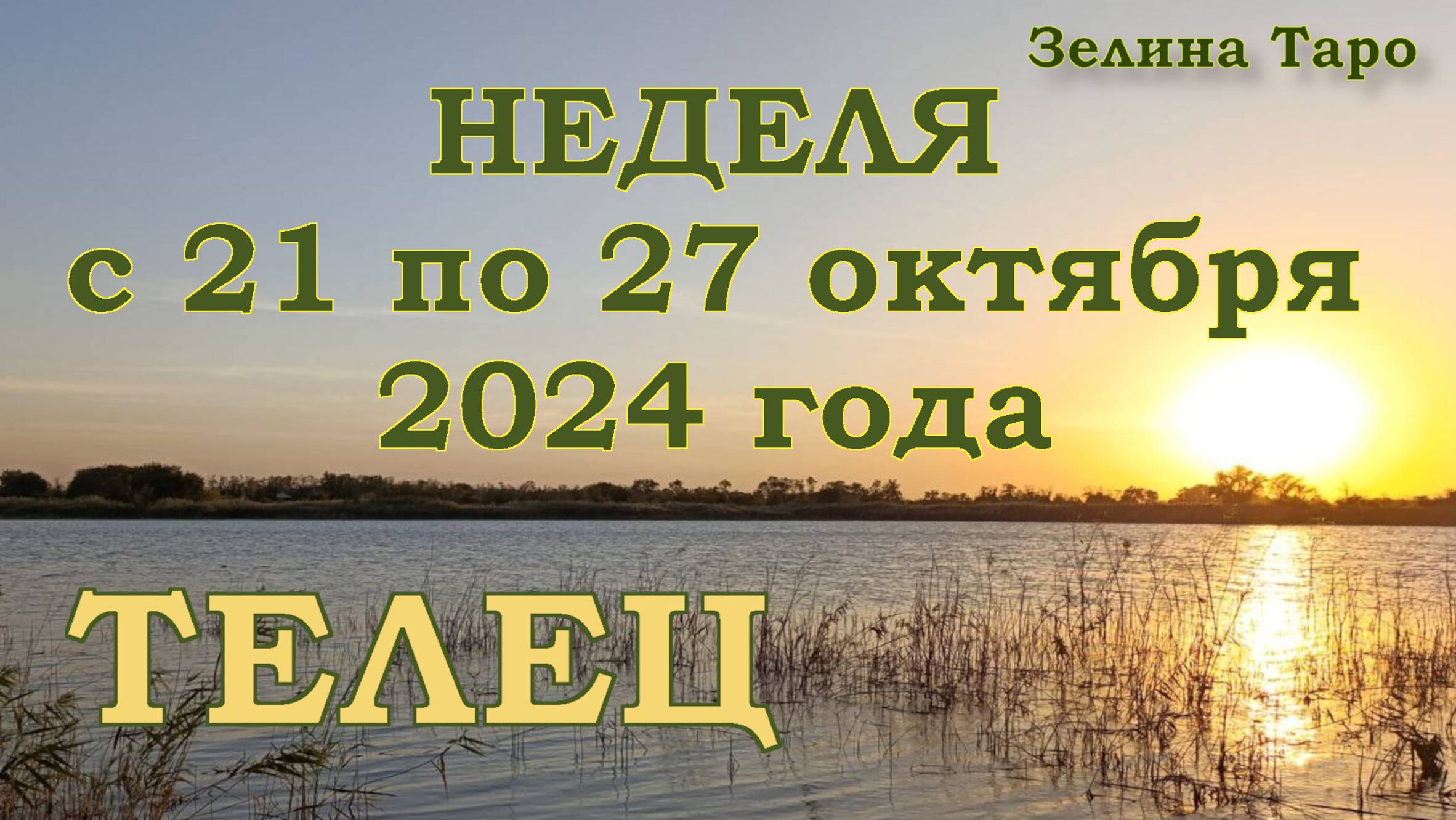 ТЕЛЕЦ | ТАРО прогноз на неделю с 21 по 27 октября 2024 года