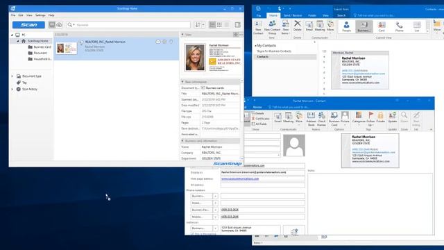 How to Export Images From Your Business Card to Outlook Using Your ScanSnap iX1500 смотреть онлайн