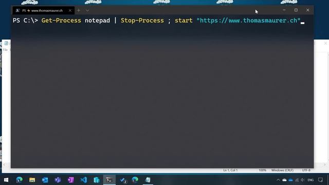 How to chain multiple PowerShell commands on one line 💻 смотреть онлайн