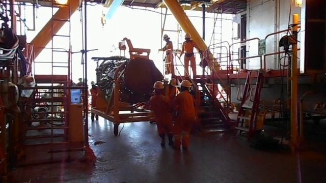 LM2500 PGT25 Gas Generator Installation in Offshore FPSO Platform Oil and Gas смотреть онлайн