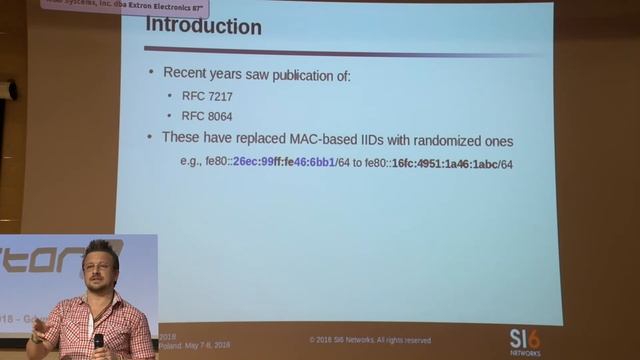 09. x33fcon 2018 - Advances in IPv6 Network Reconnaissance by Fernando Gont смотреть онлайн