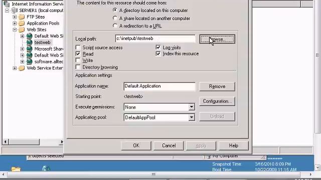 Change home directory for a website in Windows IIS смотреть онлайн