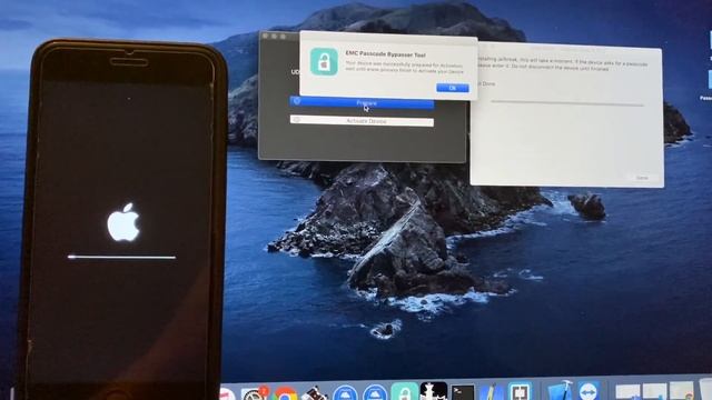 ICloud /bypass IPhone EMC TOOL MEID Supported With Signal