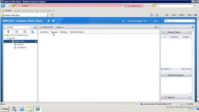VMware ESXi & vSphere 5.1 Admin Tutorial | Using vSphere Web Client смотреть онлайн