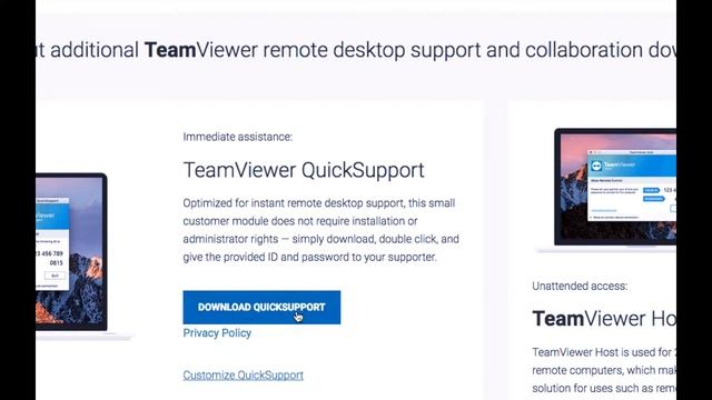 Using Teamviewer Quicksupport смотреть онлайн