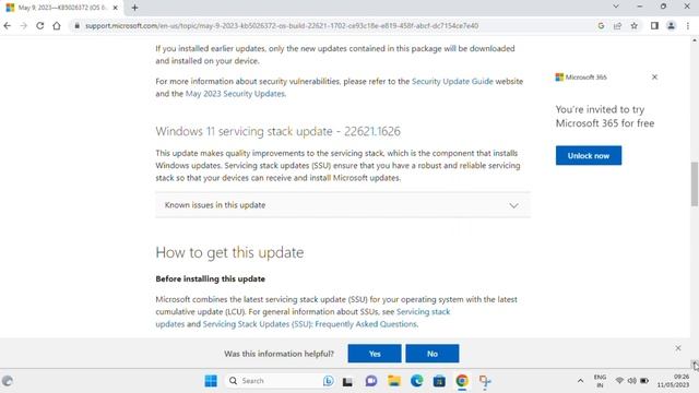 KB5026368 | KB5026372 update released for windows 11 | 2023-05 cumulative update | смотреть онлайн